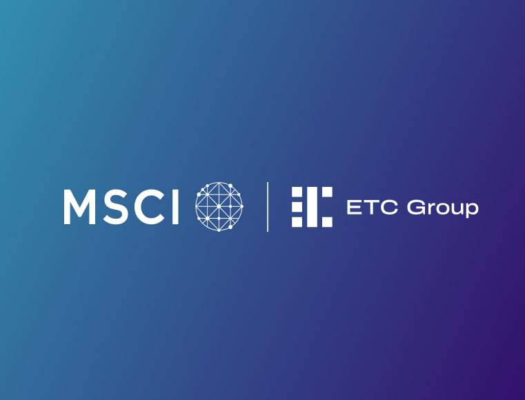 ETC Group to launch the first digital asset ETP based on an MSCI index illustration