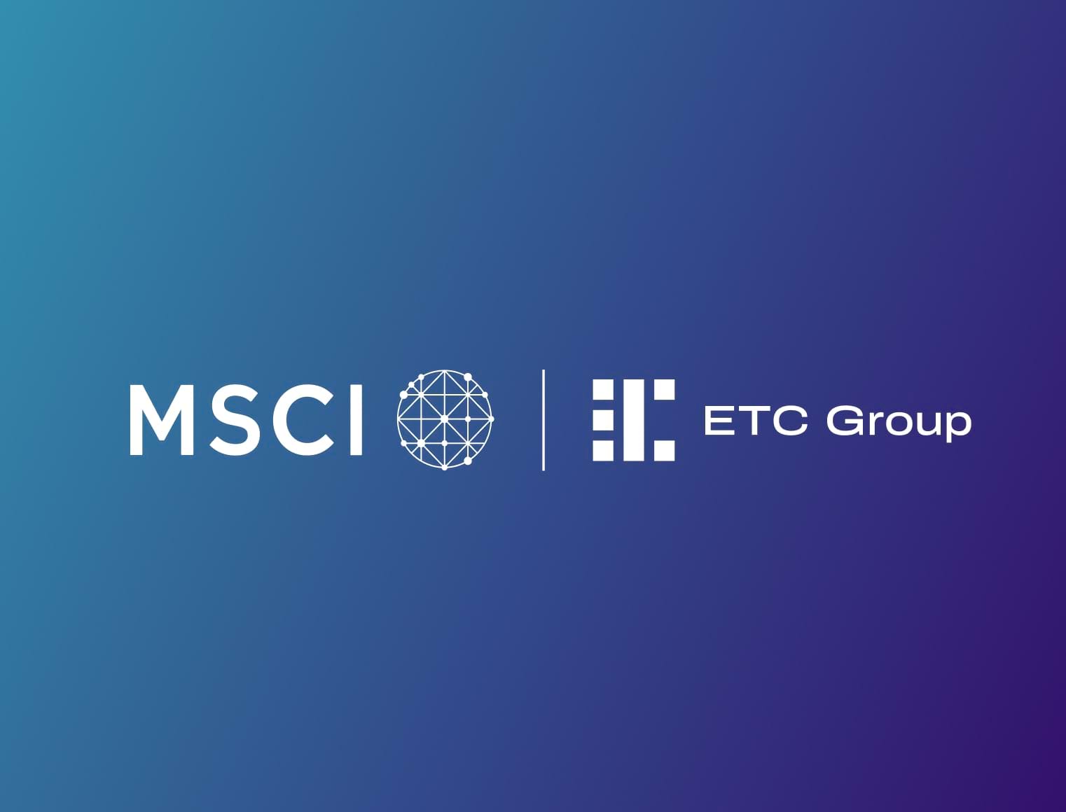ETC Group to launch the first digital asset ETP based on an MSCI index | ETC Group